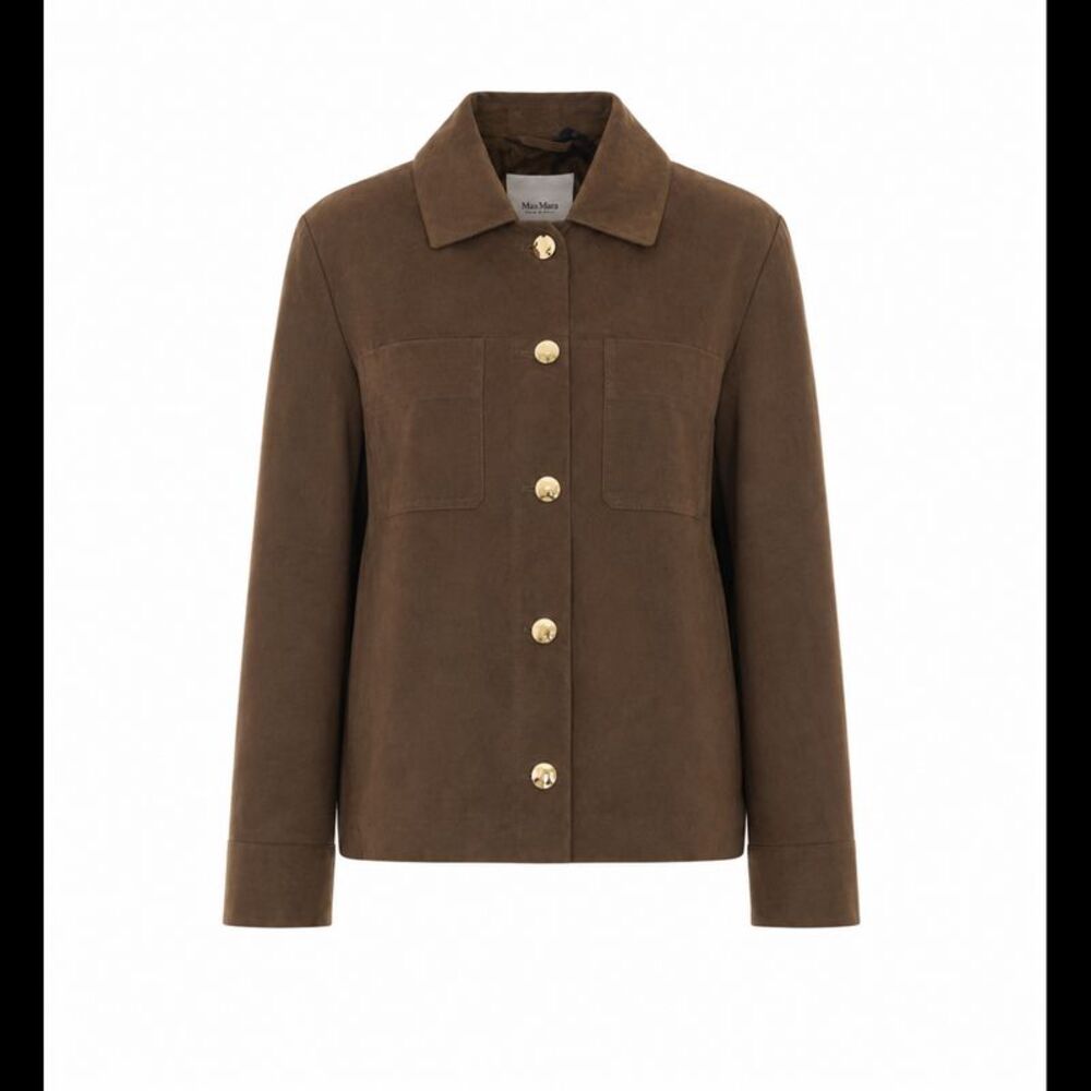 S Max Mara Women Smmabisso Suede Shirt Jacket